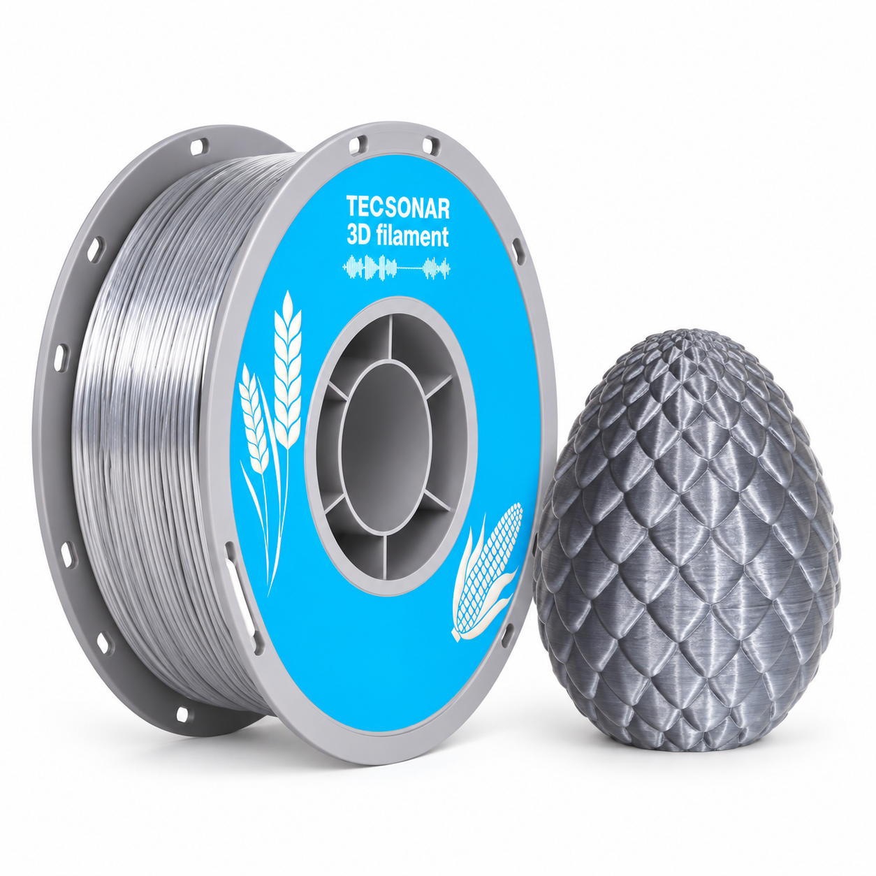 SILK Dual Color PLA Black-Silver