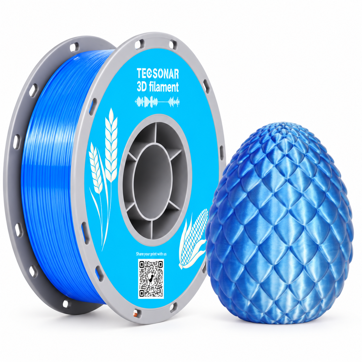 SILK Dual Color PLA Blue-Silver