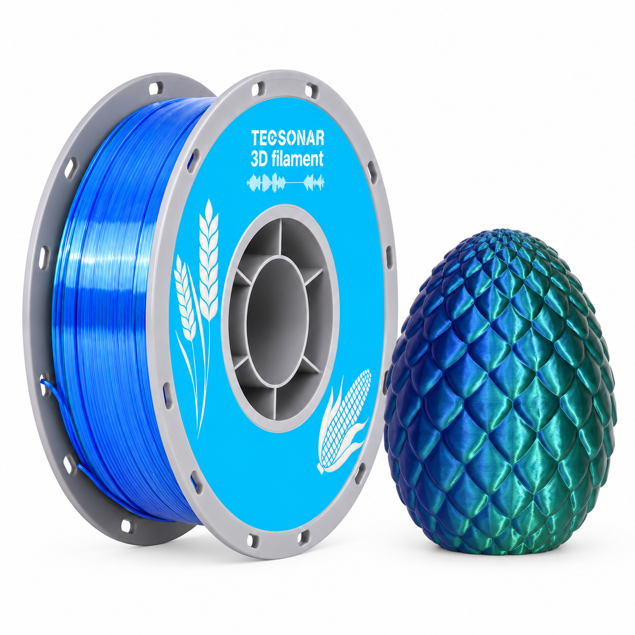 SILK Dual Color PLA Dark Blue-Dark Green