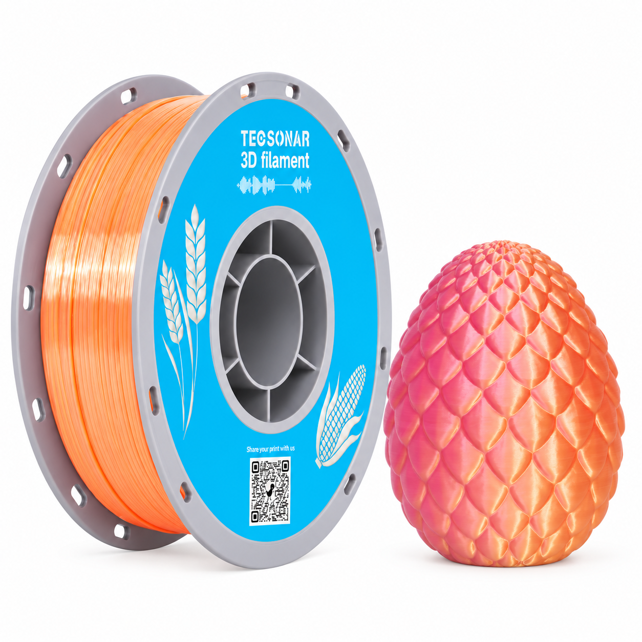 SILK Dual Color PLA Golden-Pink
