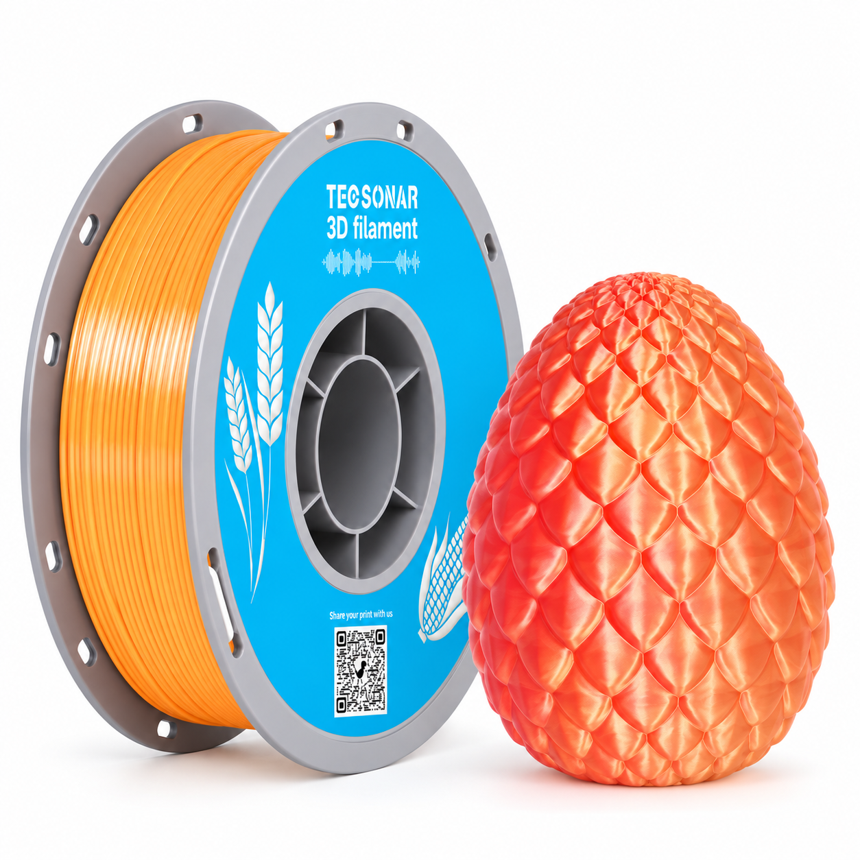 SILK Dual Color PLA Golden-Red