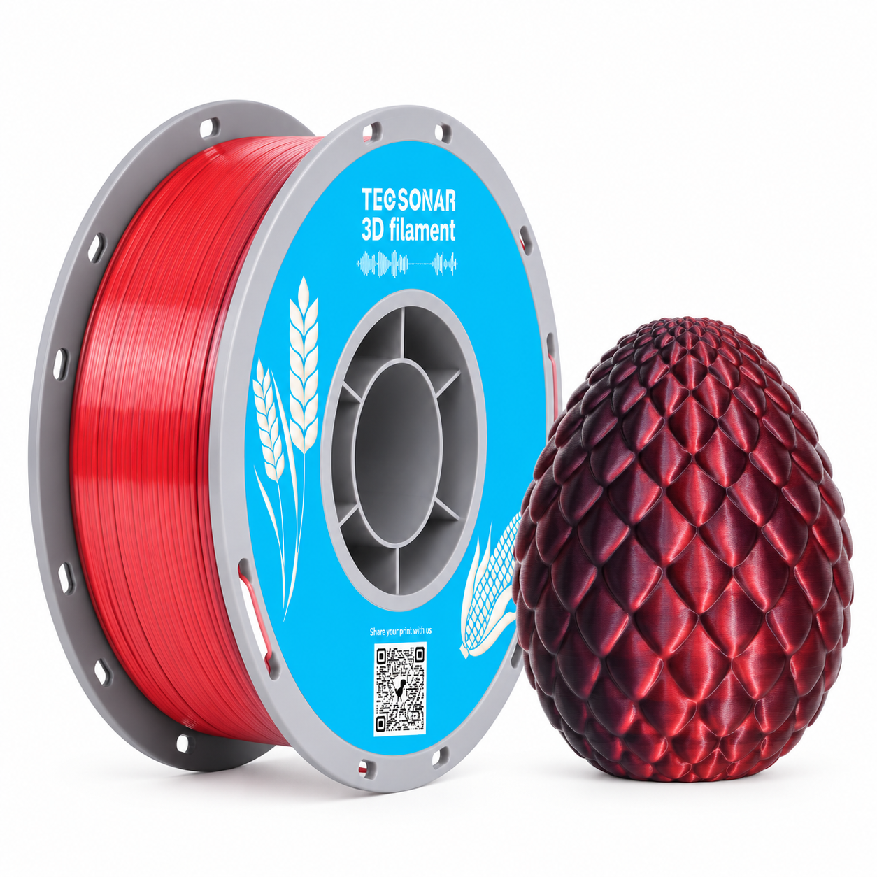 SILK Dual Color PLA Red-Black