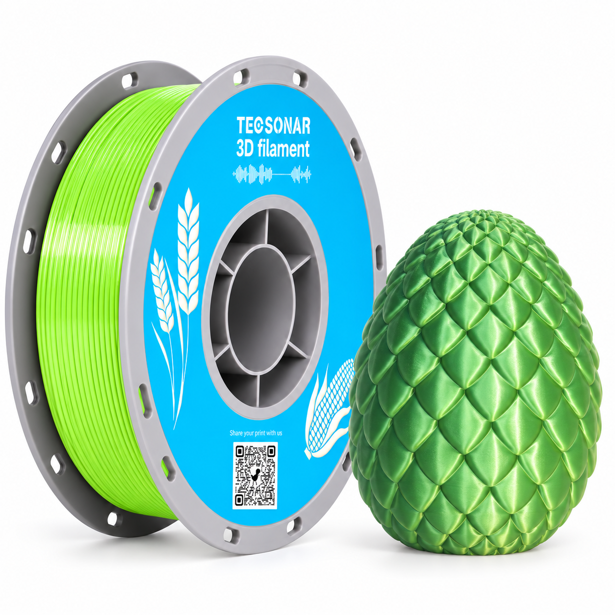 SILK Dual Color PLA Yellow-Green